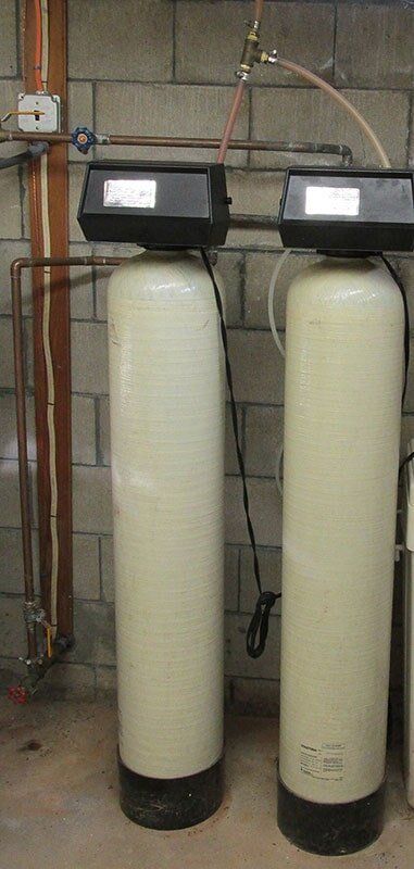 A common Acid Neutralizer and Water Softener  combination for pH balance and iron removal