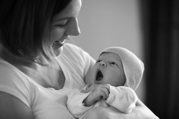 mother and baby after home birth - Heavenly Hands Birthing Center - Rockwall TX
