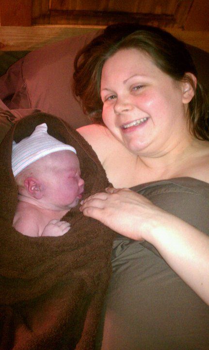 newborn baby with mother - Heavenly Hands Birthing Center
