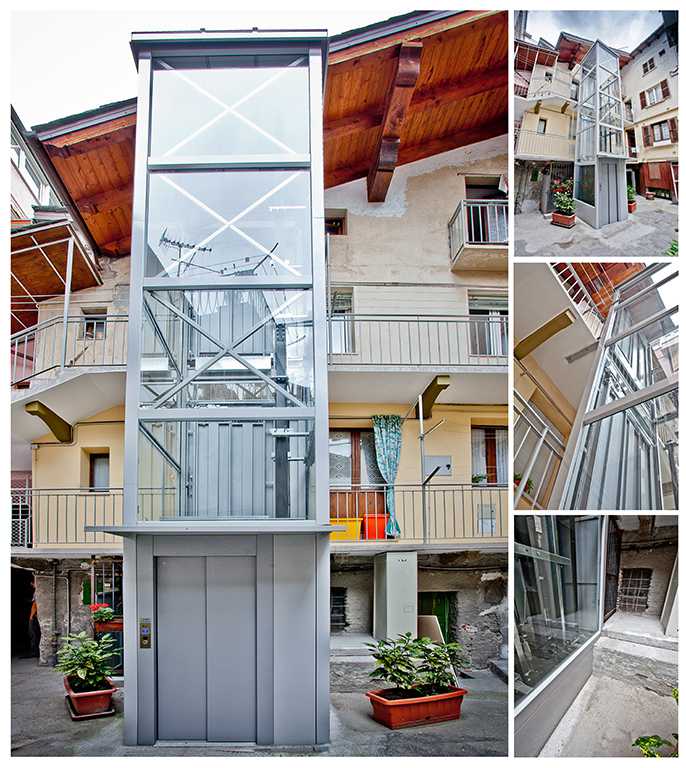 installazione ascensore esterno