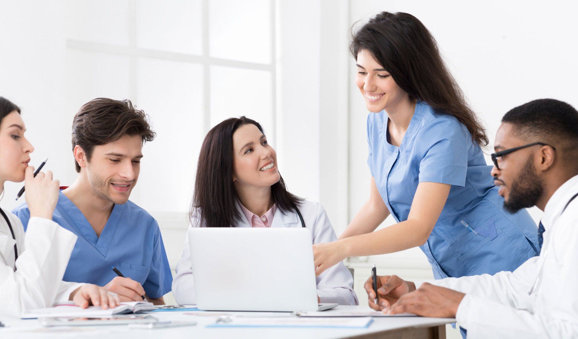 Medical Students Helping Each Other — Matteson, IL — CAAN Academy of Nursing