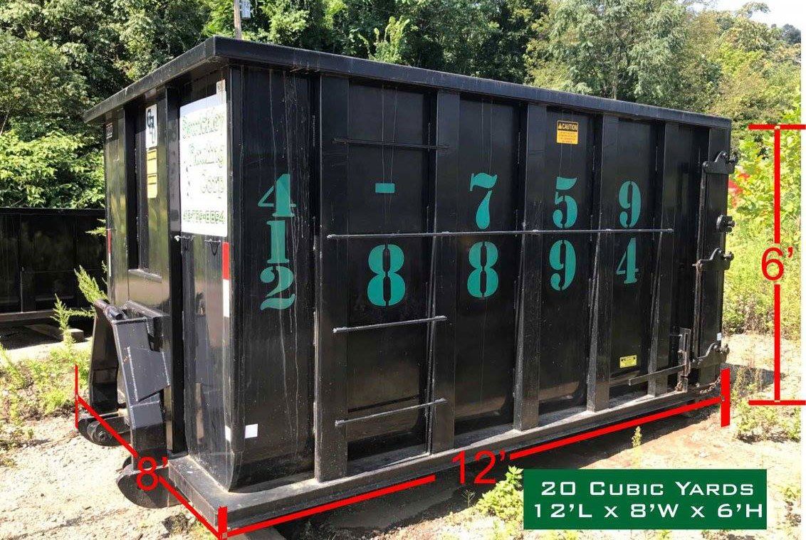20 Cubic Yards Dumpster — Sewickley, PA — Sewickley Hauling Corp 20 Cubic Yards Dumpster — Sewickley, PA — Sewickley Hauling Corp