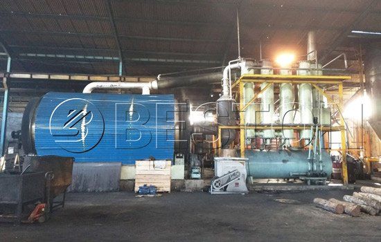 Beston Tyre Pyrolysis Plant in Indonesia