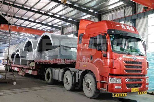 Shipment of Beston Scrap Tyre Pyrolysis Plant