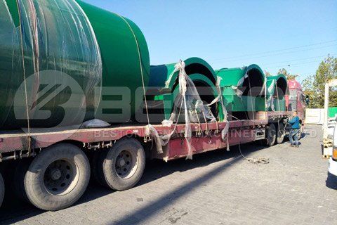 Shipment of Waste Tire Recycling Plant