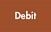 Red button labeled “Debit”