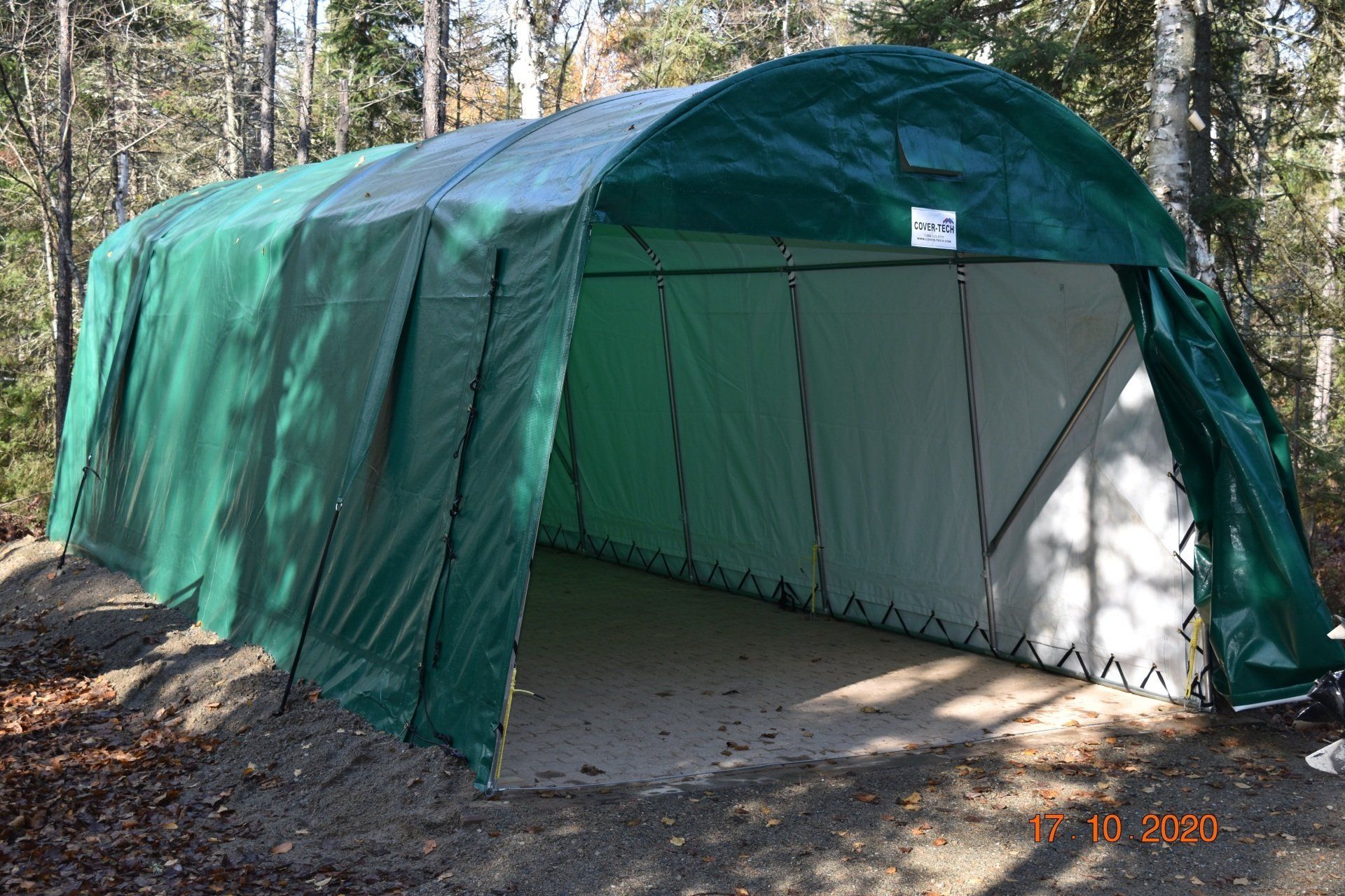customer reviews of a 12x25 cover-tech portable car shelter