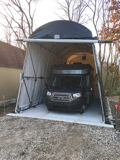 APR2-COVER-TECH-INC.-Reviews-FROM-MICHAEL-GILES-MICHIGAN USA PORTABLE RV GARAGE SHELTER