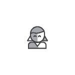 A woman is wearing a mask on her face.