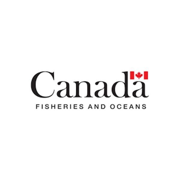 The logo for canada fisheries and oceans is on a white background.