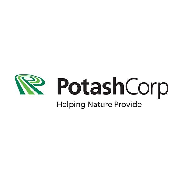 The logo for potash corp is helping nature provide.