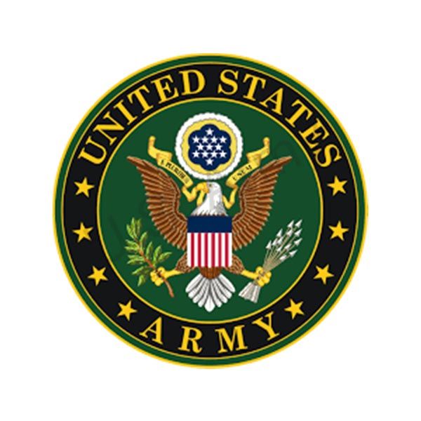 The united states army seal has an eagle on it
