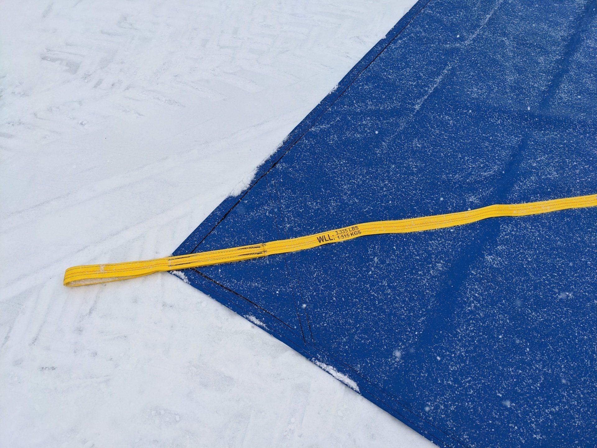 snow removal lifting tarps