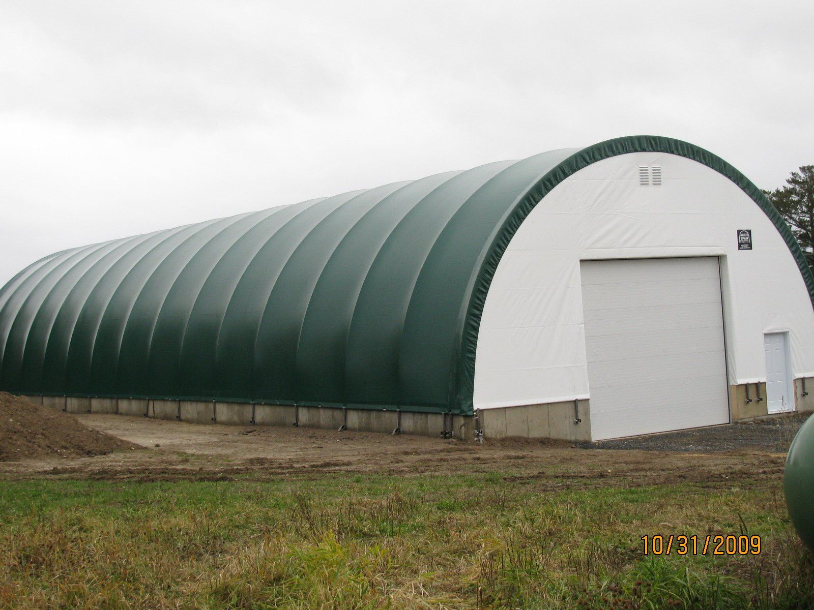 DOME BUILDINGS fabric buildings 50' x 150' vehicle and boat storage