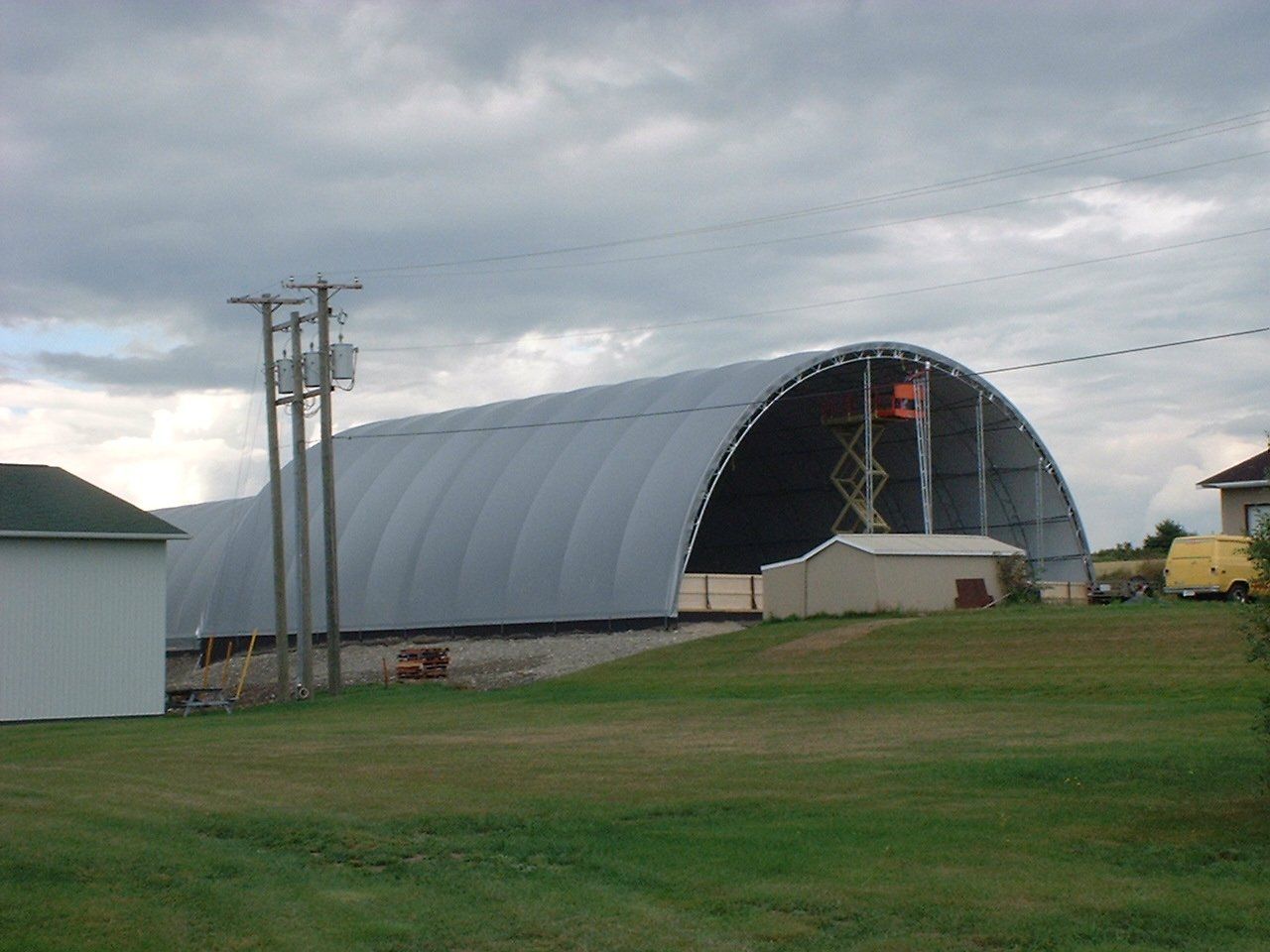 DOME BUILDINGS fabric buildings 72' x 100' commercial building