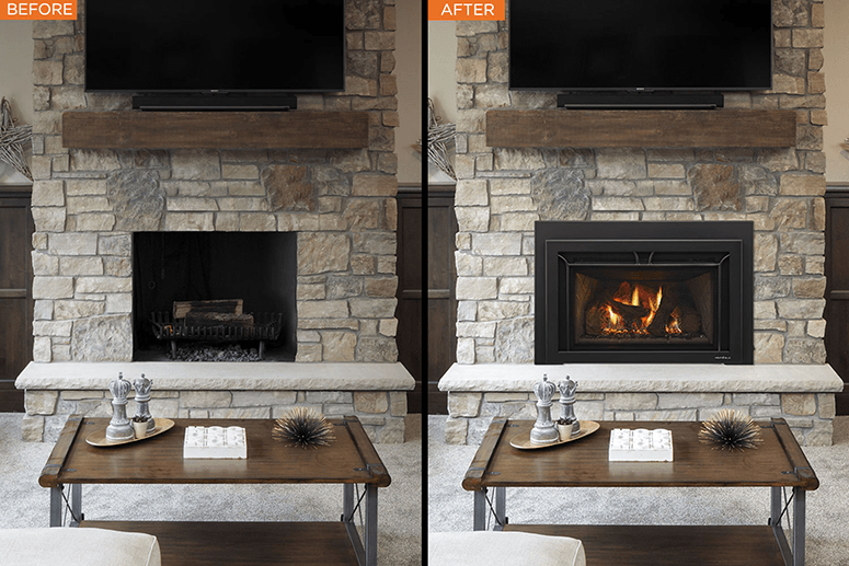 Converting from a wood fireplace to gas