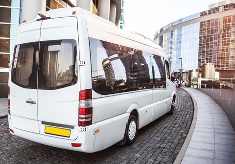 Commercial vehicle assistance white van