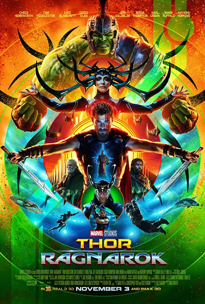 It is a movie poster for thor ragnarok.