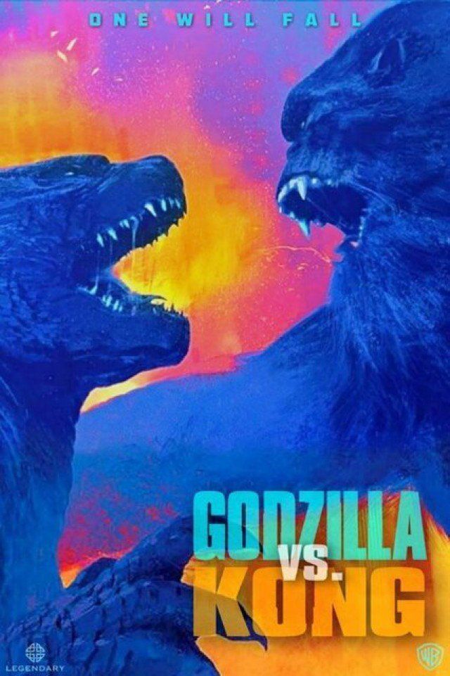 A poster for a movie called godzilla vs kong
