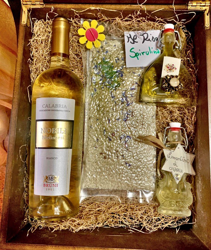 Alimentari, cena, pranzo, primi piatti, riso, vino, box regalo, idee regalo