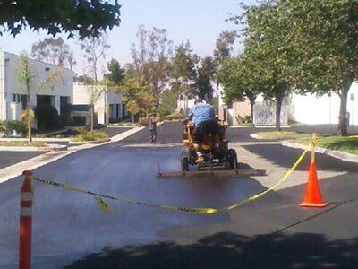 Seal Coating on Process — Paving Service in in Escondido, CA Seal Coating on Process — Paving Service in in Escondido, CA