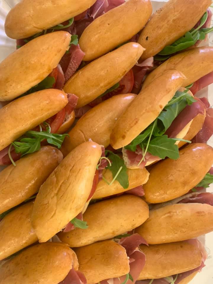 panini con rucola e crudo