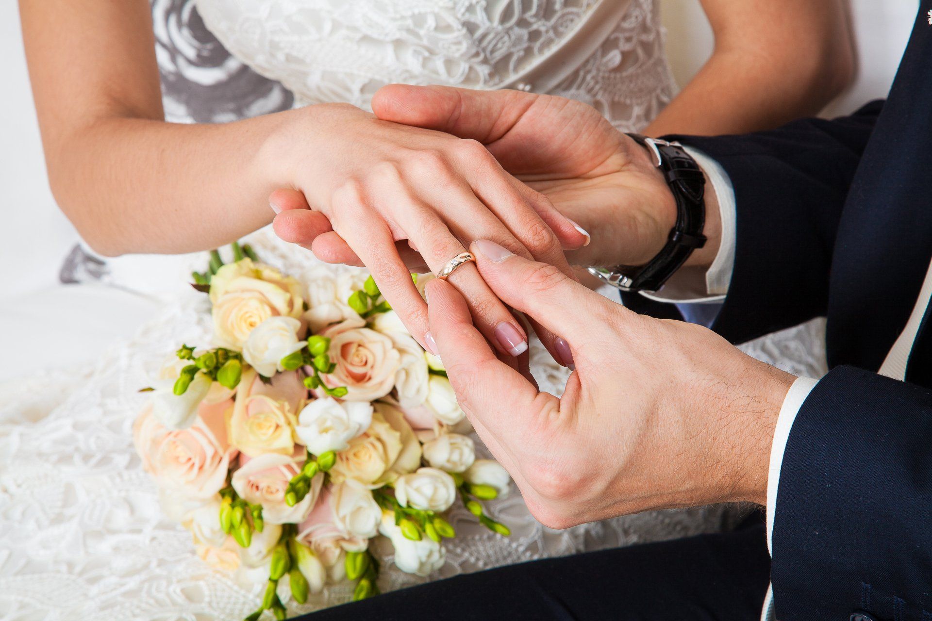 The Groom Wears the Ring Bride - Ceremonies in New Lambton Heights, NSW