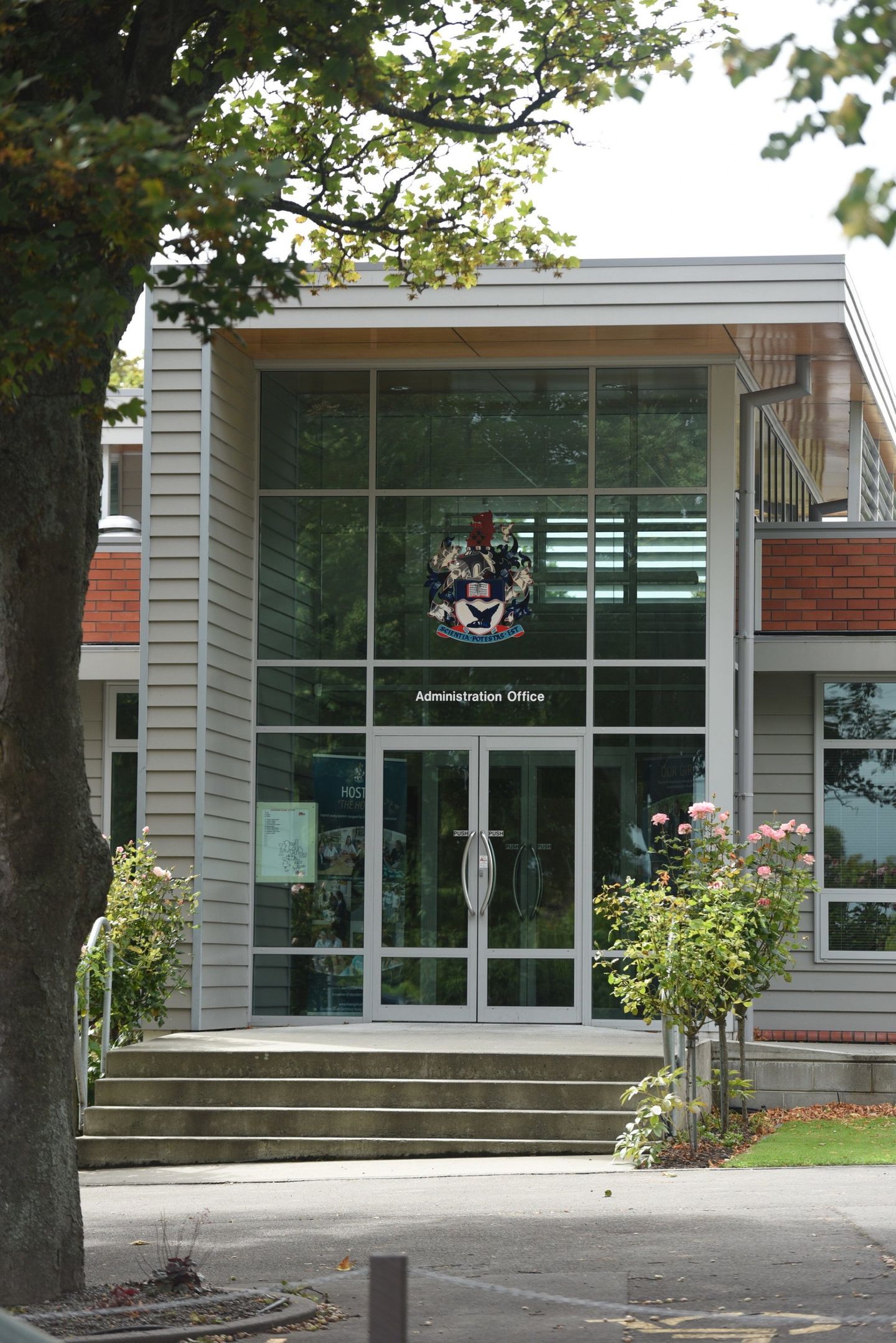 Timaru Girls Hig School | A large building with a tree in front of it