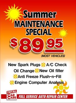 Auto Repair — Maintenance Special Summer  in Portsmouth, VA
