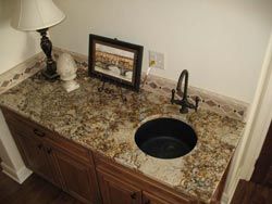 Black Colored Sink — Wichita, Kansas — The Countertop Place Inc.