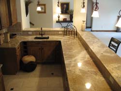 Shiny Granite Countertop — Wichita, Kansas — The Countertop Place Inc.
