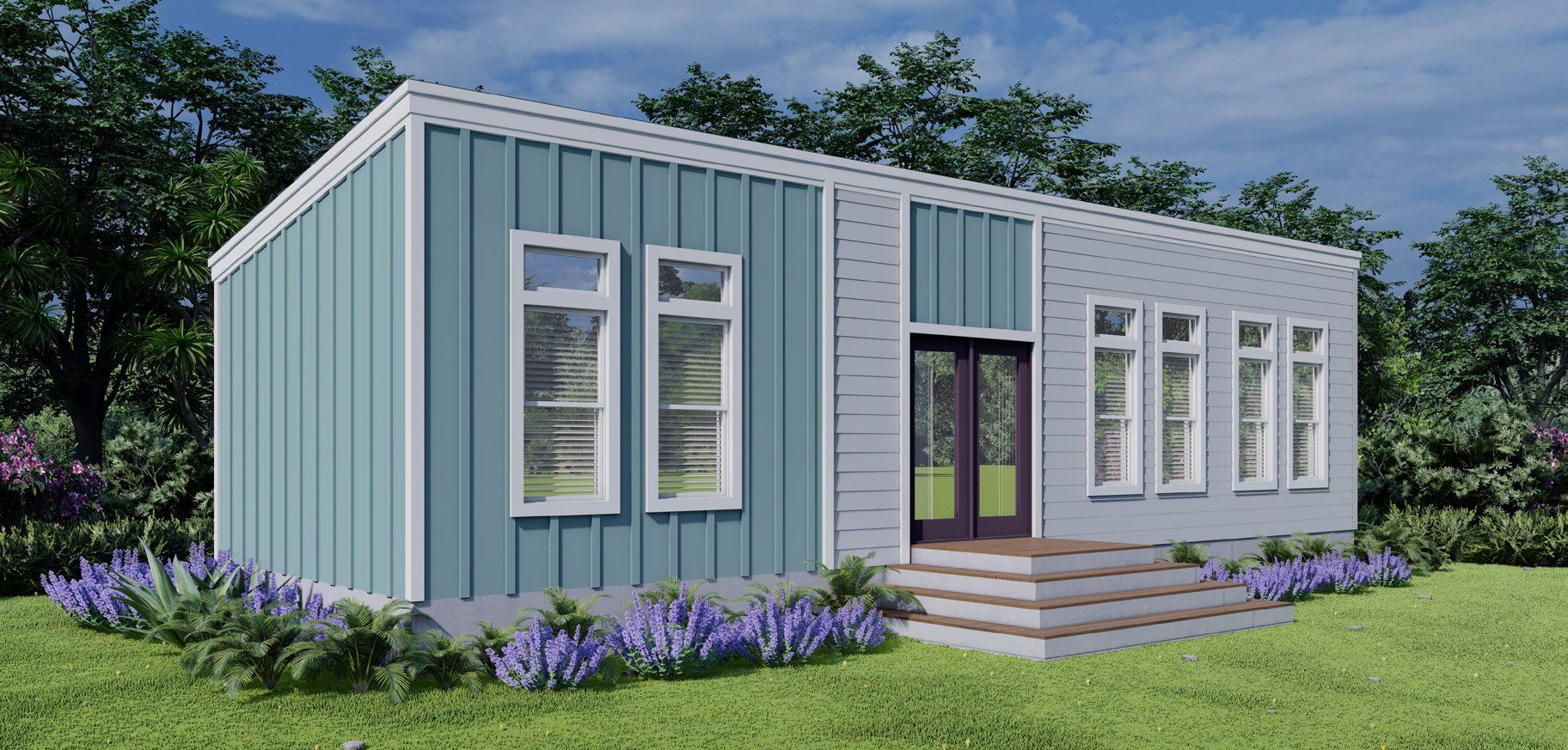 Perpetual Homes ADU: Essex Side and Front Elevations