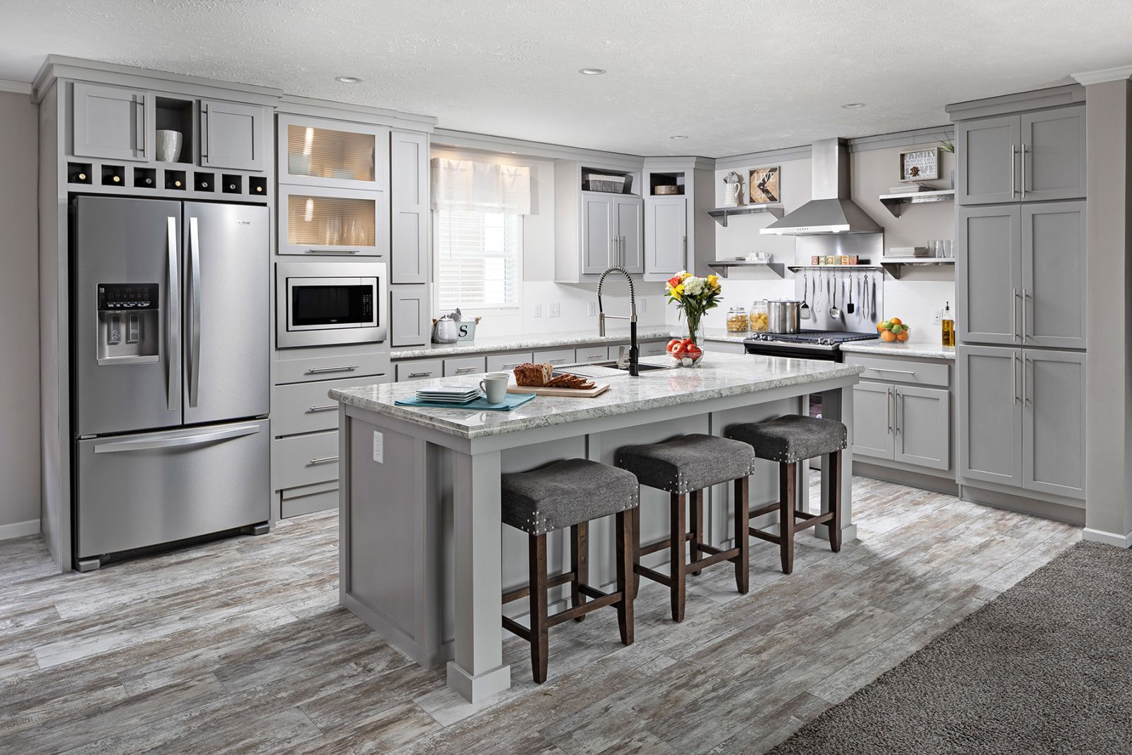 Kitchen with Island Seating