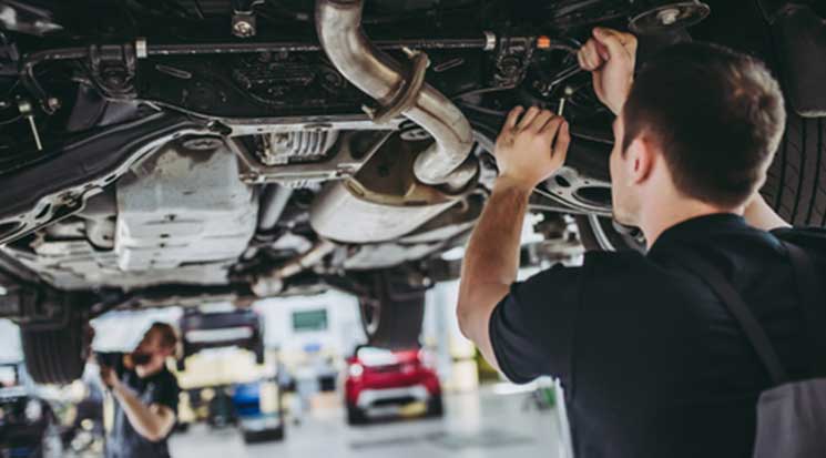 Mechanic working on car — Auto Repair in Rockhampton, QLD
