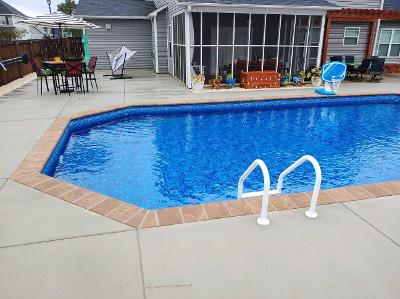 inground pool with ladder - 3