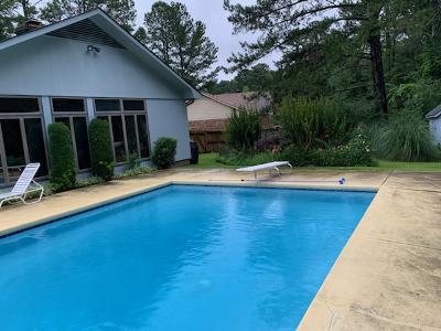 completed replastered inground pool