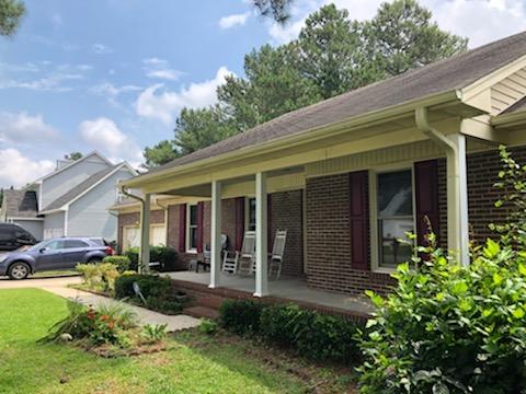 front porch on brick house