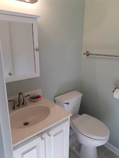Single Vanity & New Toilet | Bathroom Remodel | Fayetteville, NC