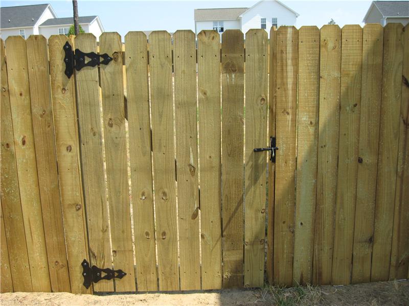 single door gate on board on board fence