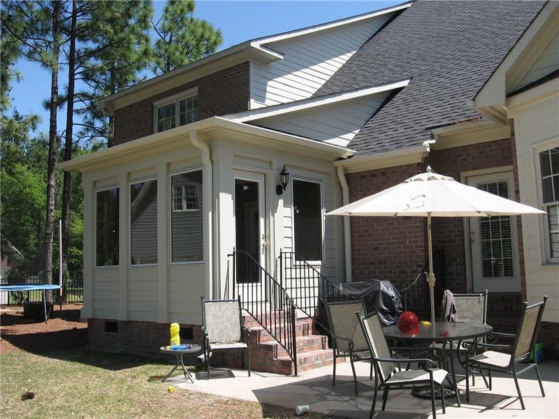 patio off sunroom addition