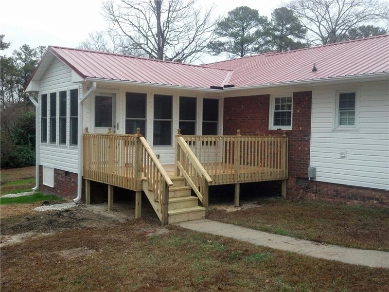 deck off sunroom