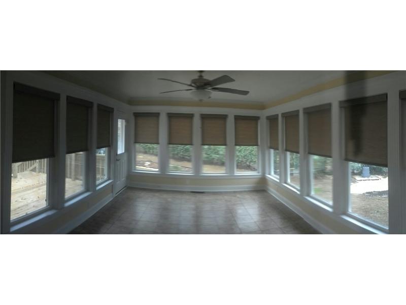 inside sunroom looking out