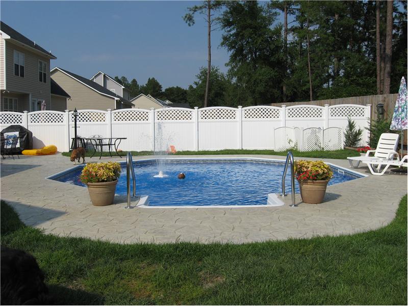 octagon shaped inground pool