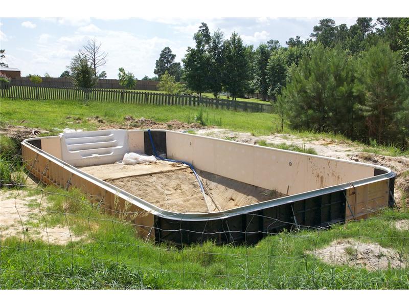 Swimming Pool Frame being Placed | Swimming Pool Contractor | Fayetteville, NC