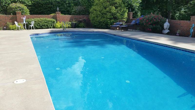 inground pool after replaster