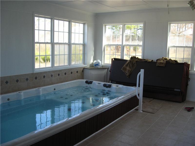 rectangular indoor spa