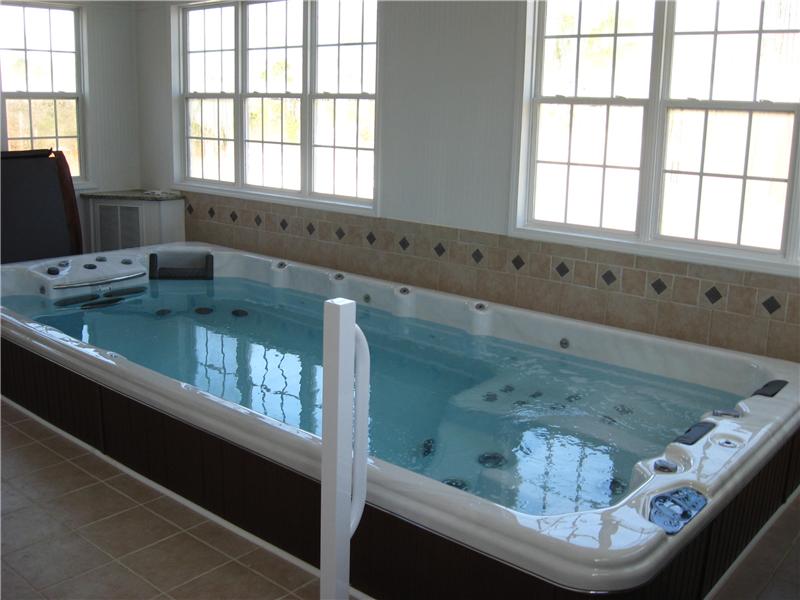 rectangular indoor spa