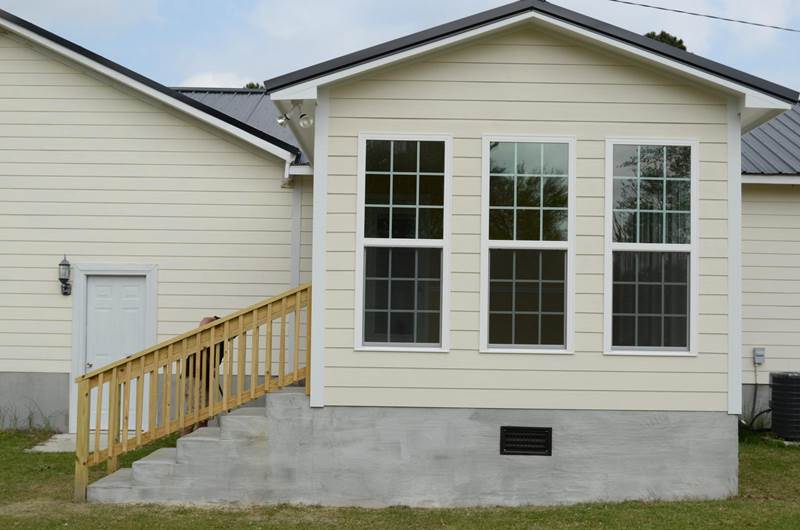 back view of sunroom addition