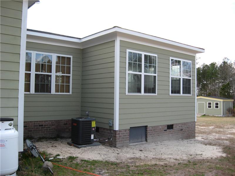 side view of sunroom addition