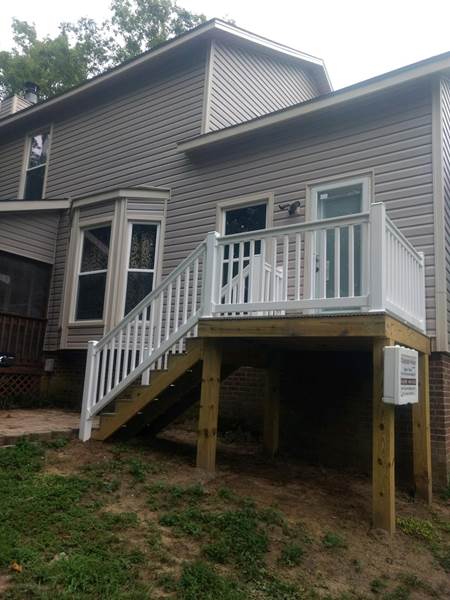 Back Patio of Home with New Siding, Fayetteville NC Siding Contractor